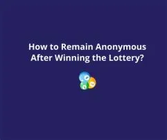 Can you stay anonymous after winning the lottery in colorado?