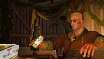 What does geralt drink before fighting?