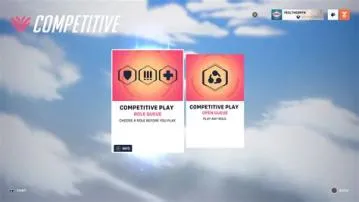 Why cant i queue competitive overwatch?