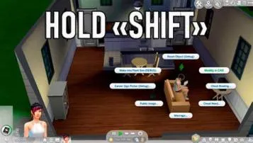 Why is shift click not working sims 4?