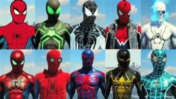 How many spider-man suits are there in spider-man ps4?