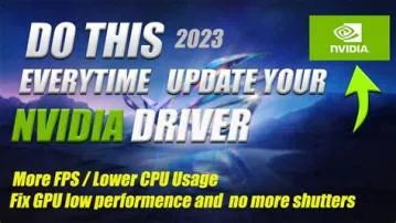 Should i update nvidia drivers everytime?