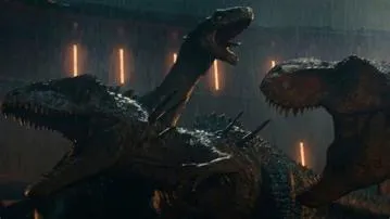 What kills the t-rex in jurassic world?