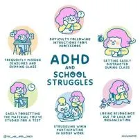 What do kids with adhd struggle with?