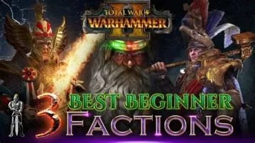 What are the best beginner factions in total war warhammer 2?