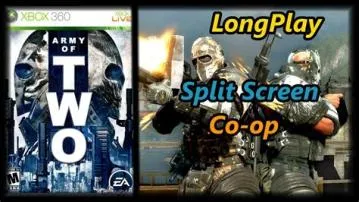 How to play army of two split-screen on xbox series s?