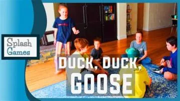 What does duck duck goose teach children?