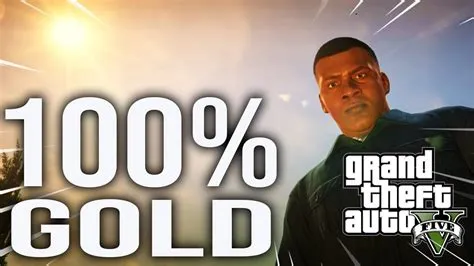 Do you need gold on all missions for 100 gta