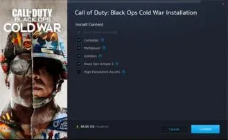 Why is campaign locked on call of duty cold war?