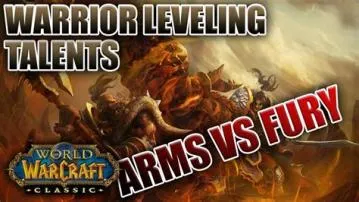 Is arms or fury better for leveling classic?