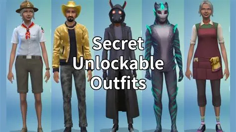 How do you unlock all outfits on sims