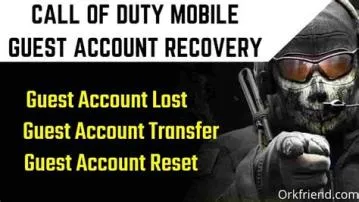What if i lost my guest account in call of duty mobile?