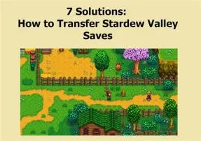 Can you transfer worlds in stardew valley?