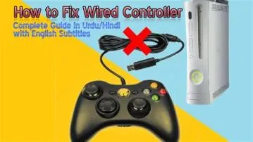 Why won t my wired xbox controller work?