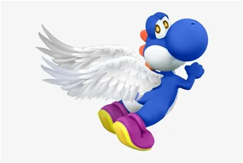 Does the blue yoshi fly