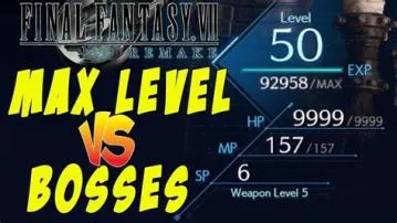 What is the max stats in ff7 remake?