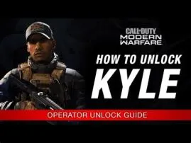 How do you unlock kyle operator?
