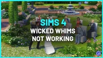 Why is wicked whims mod not working sims 4?
