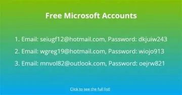 Are all microsoft accounts free?