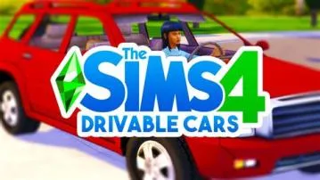 Can sims drive cars in sims 4?