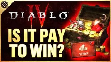 Is diablo 3 pay to win?