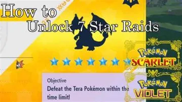 How do you unlock 4 and 5 star raids in pokemon violet?