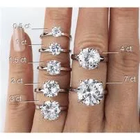 What is the most popular diamond solitaire size?