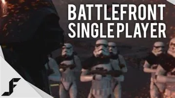 Can battlefront 2 be played single-player?