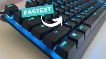 What is the fastest keyboard?