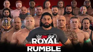 Who is the best royal rumble player in wwe 2k22?
