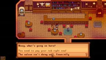 What does pam need to pay her tab stardew?