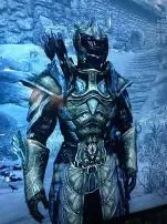 Who wears glass armor in skyrim?