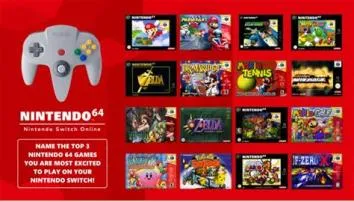 Can you play n64 games on switch for free?
