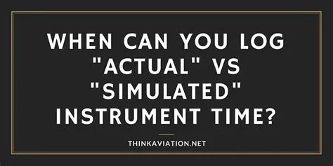 Can you log simulated instrument time in a simulator