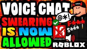 Is it ok to swear in roblox voice chat?