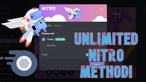 How much is unlimited discord nitro