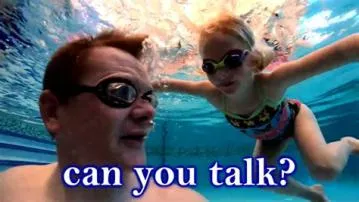 Can humans talk underwater?