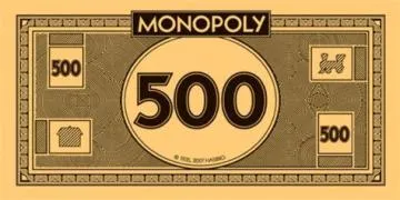 How many 500 dollar bills are there in monopoly?