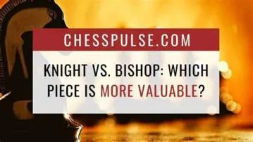 Is bishop more valuable than knight?