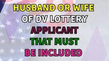 Can both my husband and i apply for dv lottery?