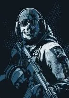 Is ghost from cod black?