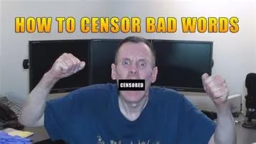How do you censor bad words in gta?
