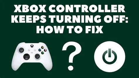 How do you fix a controller that turns on then off