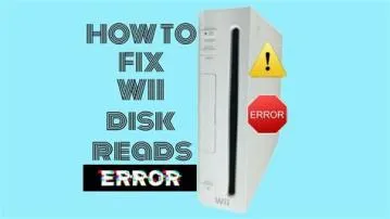 Why cant my wii read discs?