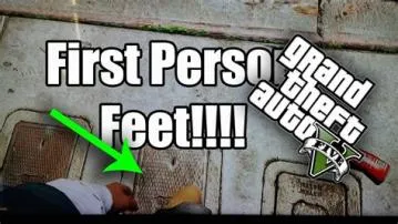How do you go first person on foot field of view in gta 5?