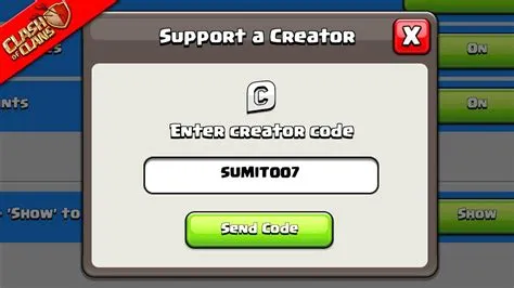 What is creator code in coc
