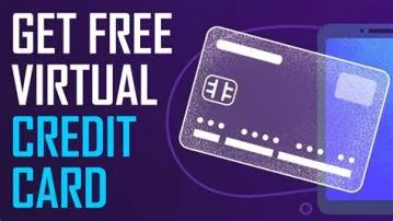 Can i create virtual credit card free?
