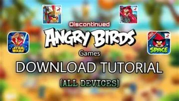 Which angry birds games were deleted?