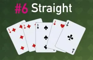 Can a straight in poker end in a 2?