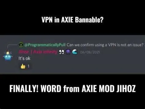 Is it bannable to use a vpn